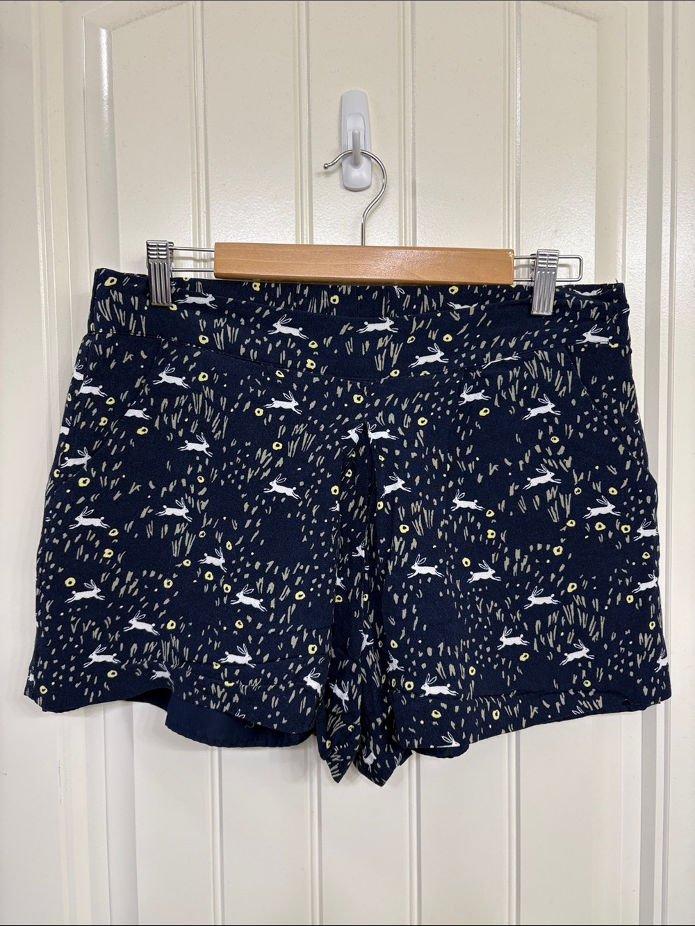Disney a collection by Lauren Conrad Navy Shorts with White Rabbit Print Alice